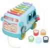Blocks Musical Bus Alphabet Multifunction Learning Toy Pattern Matching Mini Bead Music Bus Xylophone Green