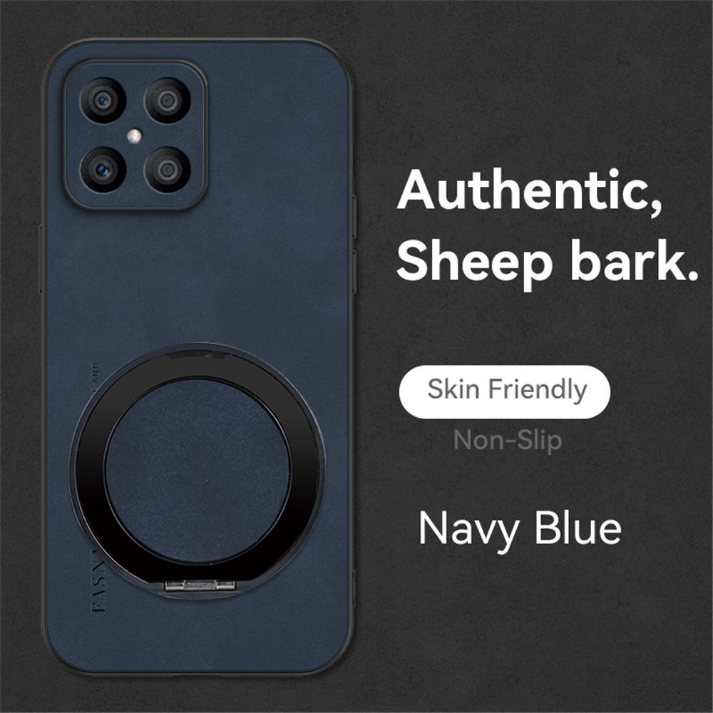 

Роскошный чехол-держатель из магнитной кожи из овчины для Honor Magic 7 Lite 5 6 7 Pro X9C X8A X7A Подставка Противоударная задняя крышка For Honor X8A