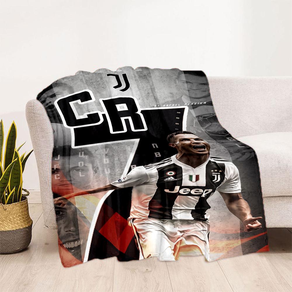 Ronaldo Legacy Continues Blanket Durable Comfort Suitable for Sofa Seaside Picnics All-Season Use Modern Style
