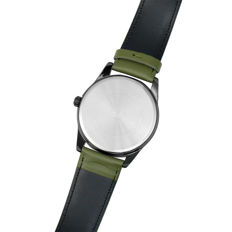 Casio DRESS Men's Pointer Display Watch Series Simple Fashion Classic Casual Date Display Waterproof Quartz Movement Leather Strap MTP-VD02BL-3E