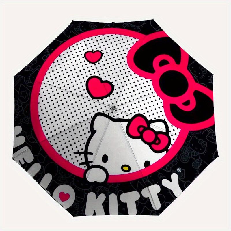 1pc Hello Kitty StickerUmbrella with Plastic Handle,Suitable for All Seasons Home Travel Outdoor UmbrellaSanlio223