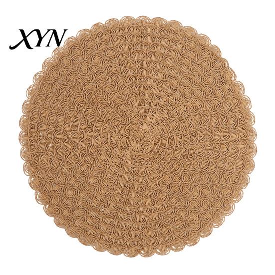 Flexible Silicone Dining Pads Round Insulated Placemat for Table, Heat Resistant Paper Place Mat, Waterproof Oil Proof Non Placemats Slip Coaster