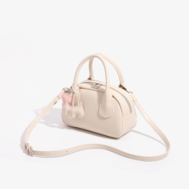 Sweet Macaron Color Shell Bag Handbag Super Milk Lychee Pattern Crossbody Bag Design Sense One Shoulder Crossbody Bag Bag