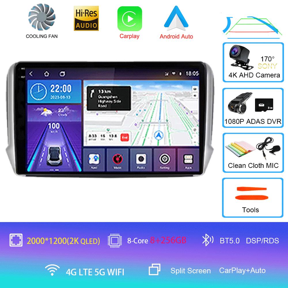 Android 14 For Peugeot 2008 208 Series 2012 2013 2014 2015 - 2018 Multimedia Stereo Car GPS Player Navigation Radio Video Player