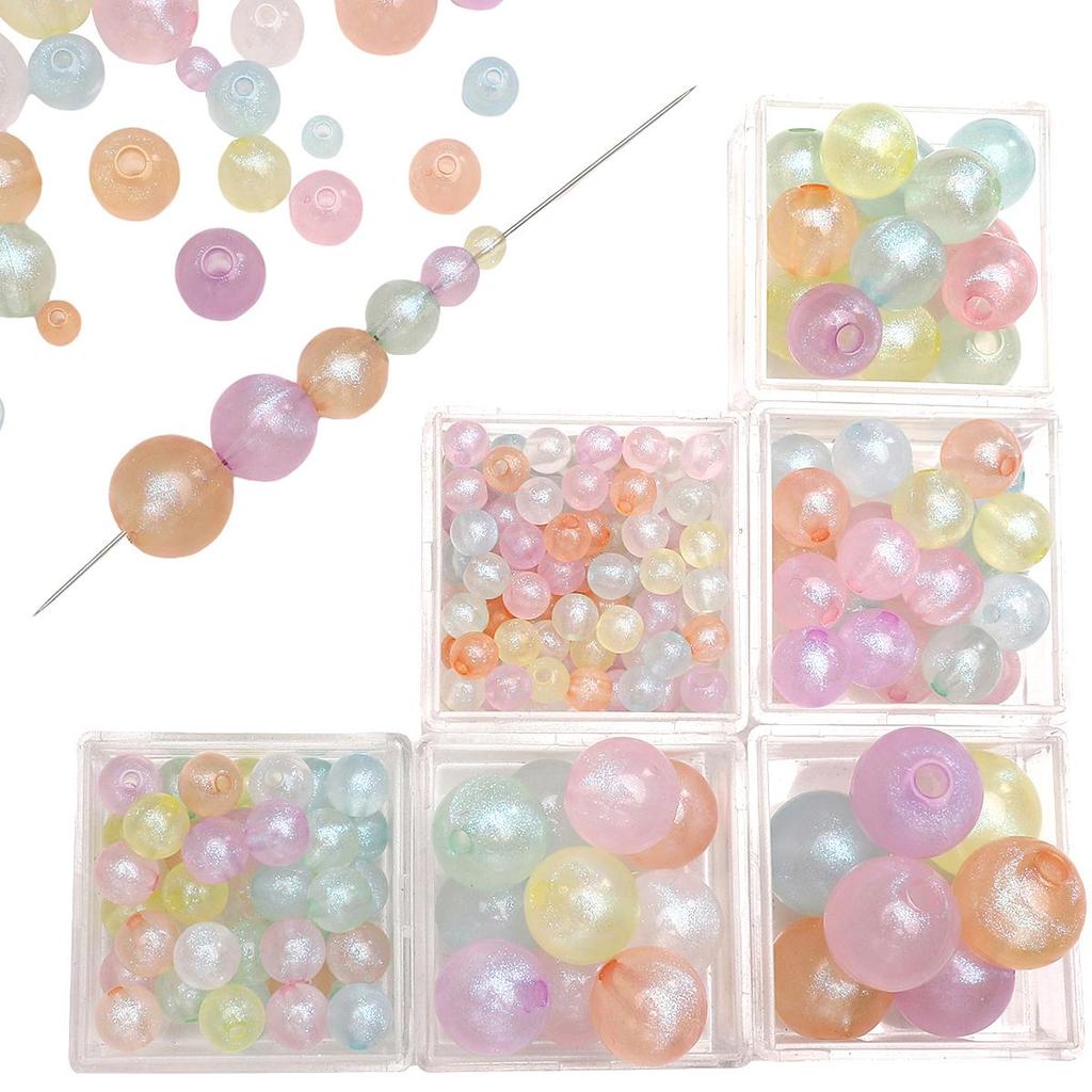 6-16mm 10 STÜCKE/Mehr Acrylperlen Meerjungfrau Runde Perlen für Halskette Armband DIY Schmuckherstellung