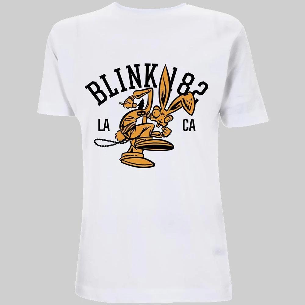 Blink182 Skull X Eyes Graphic TShirt 100 Cotton Pop Punk Print Tee Unisex Skate Punk Streetwear Short Sleeve S