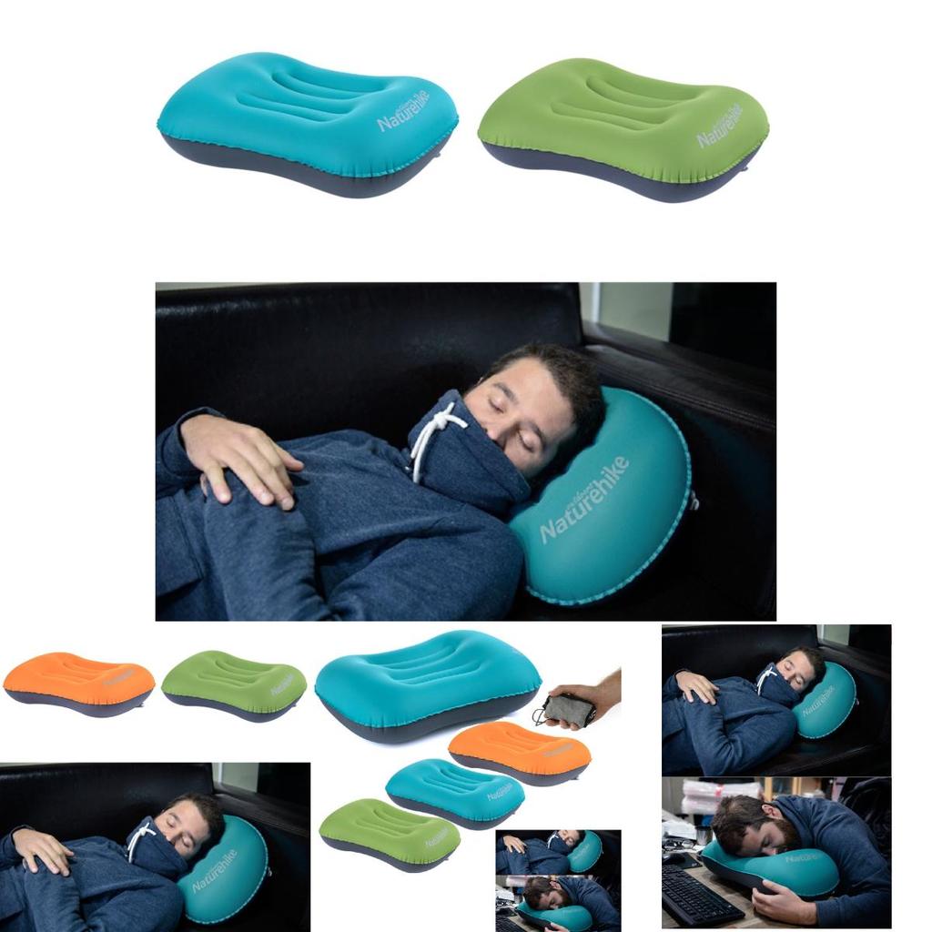 Naturehike Letter Print Travel Inflatable Pillow For Long Flights And Outdoor Use
