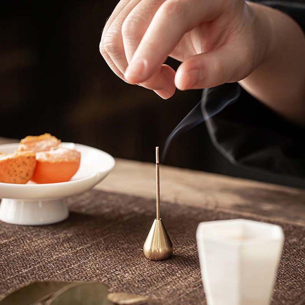 Shape Metal Craft Buddhism Incense Stick Holder Incense Base Home Decoration Sandalwood Coil Base