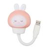 3 Brightness Levels USB LED Light Eye Protection Cute Voice Control Light Portable Timing Function USB Night Light Dormitory Use