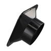 ABS Wall Flange Connector Black Vent Pipe Adapter Exhaust Pipe Connector  Ventilation Pipe