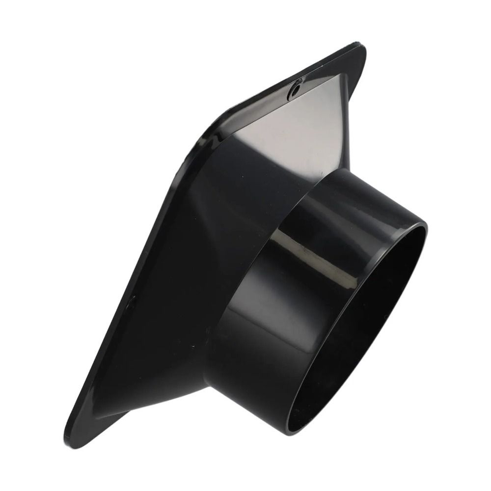 ABS Wall Flange Connector Black Vent Pipe Adapter Exhaust Pipe Connector  Ventilation Pipe