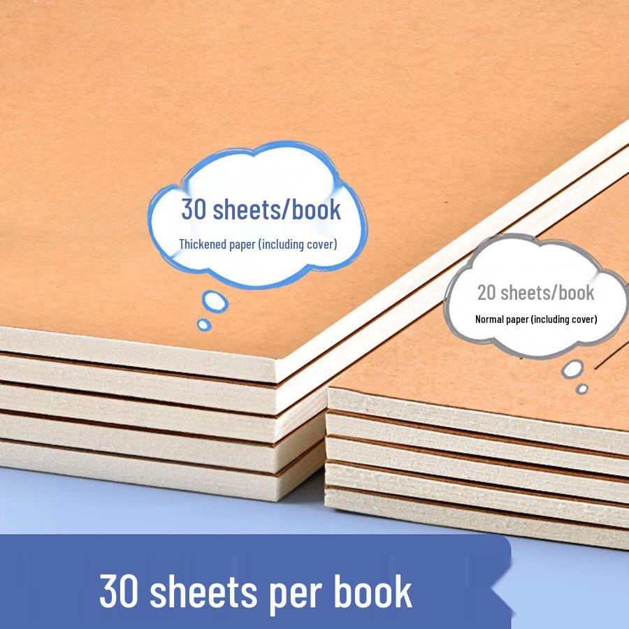 16k Kraft Paper Art and Tracing Book for Kindergarten Drawing and Painting