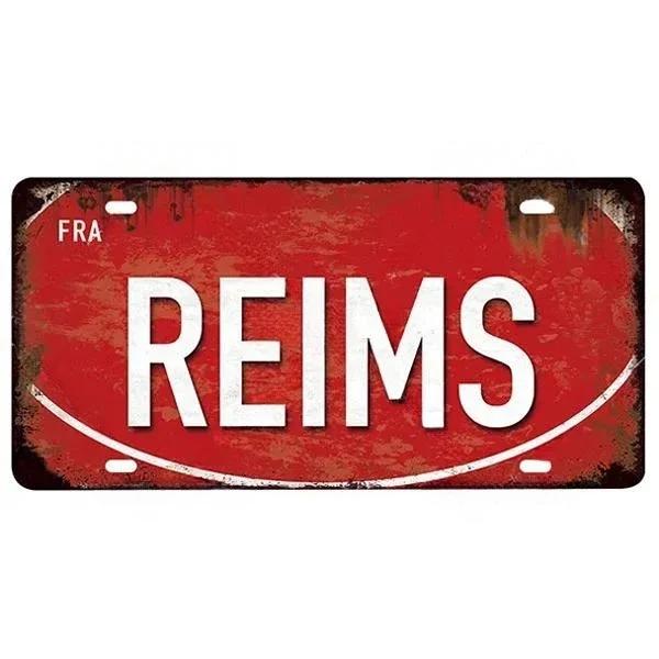 Vintage France City Plate PARIS/LYON/MARSEILLE Flag Poster Metal Plaque Aluminum Sign Man Cave Garage Club Bar Cafe Wall Decor