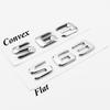 cxjva7 3D ABS Chrome S 63 Logo S63 Emblem Letters Sticker Car Trunk Badge Decal For S63 C217 Accessories