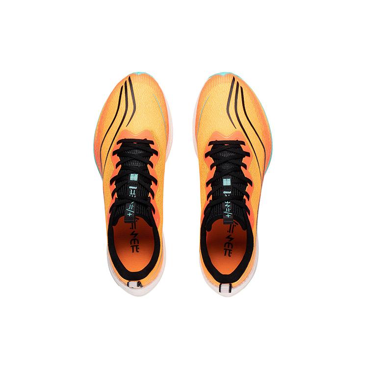 Li Ning Red Hare 6 Pro Cushioning Slip Resistant Abrasion Resistant Low top Running Shoes Men's Neon Bright Orange ARMT013-3