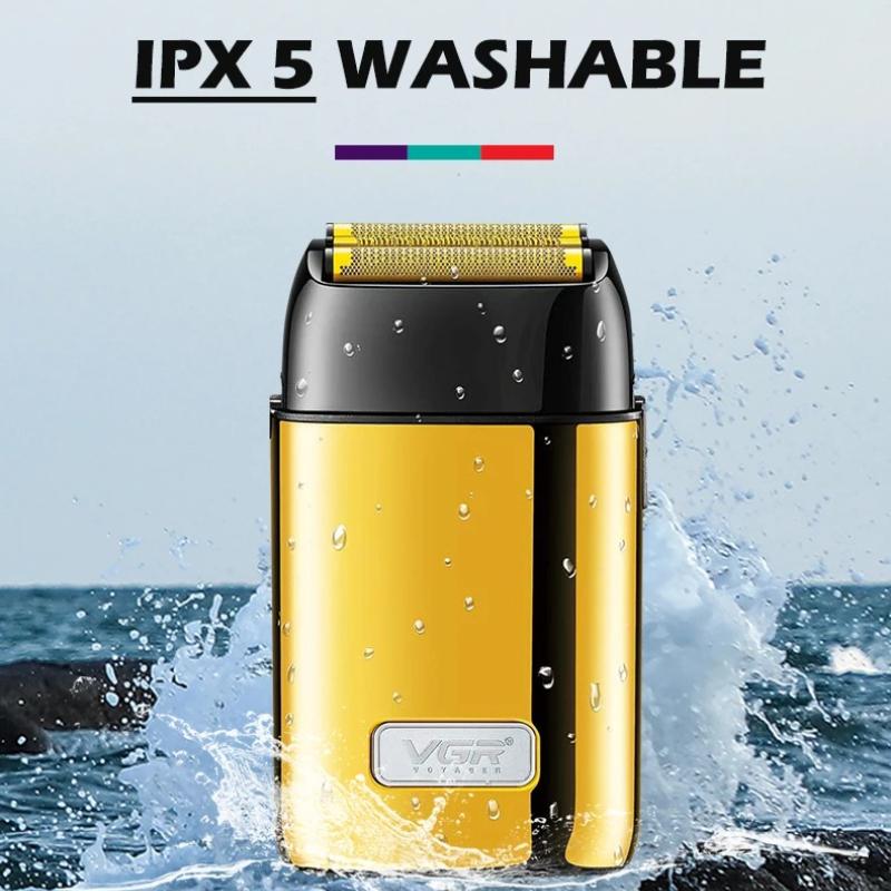 VGR 356 High-end Metal Body Shaver High Endurance Dual-use Hair Trimmer Home Shaving Razor IPX5 Waterproof and Long-lasting Portable Men's Beard Razor