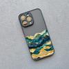 Gold And Blue Mountains Phone Case For iPhone 16 15 14 Pro Max Plus 13 12 Mini 11 Pro Max 7 8 Plus SE2 XR XS X Shockproof Covers