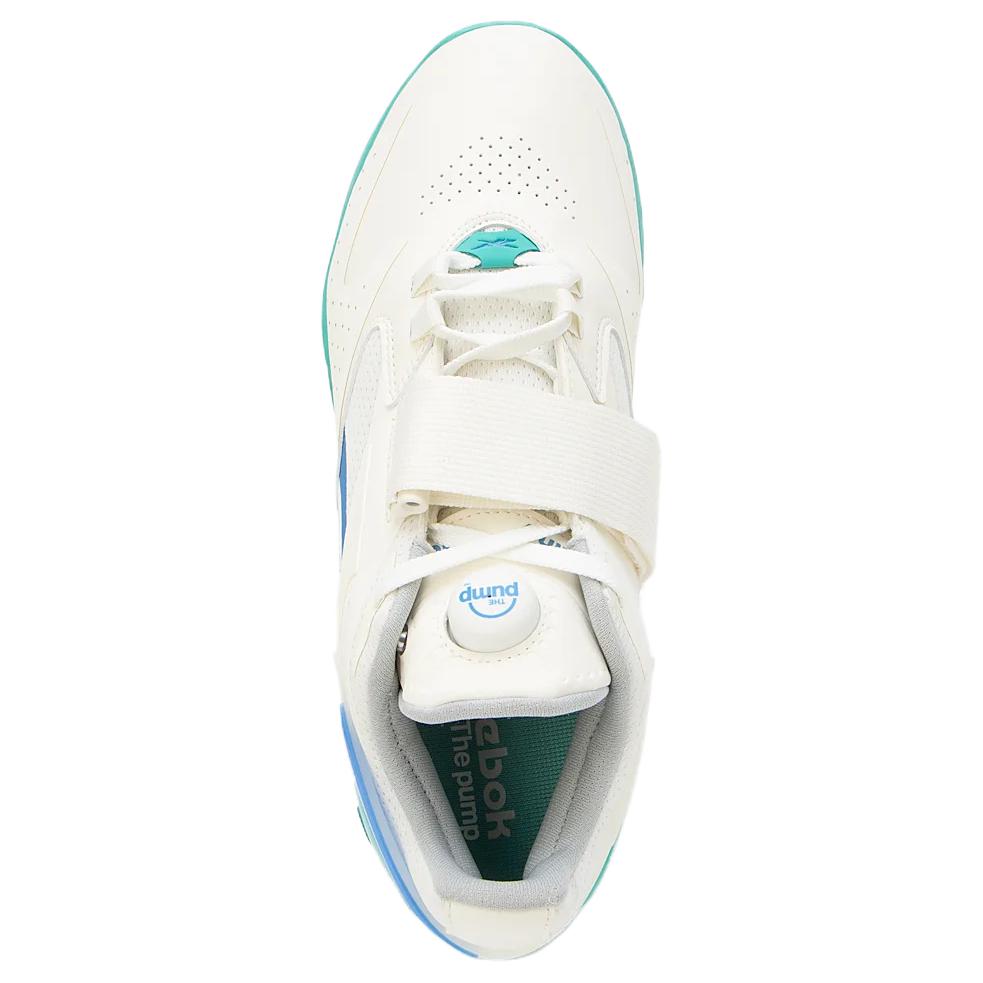 Reebok Legacy Lifter 3 Chalk Unleashed Green Blue Men Sneakers Cream Kinetic-Blue 100201520