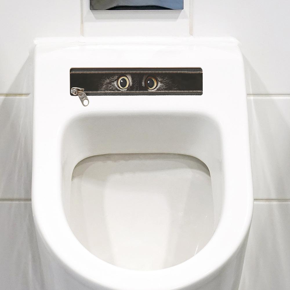 Kreative Guckende Tier Badezimmer Wandaufkleber