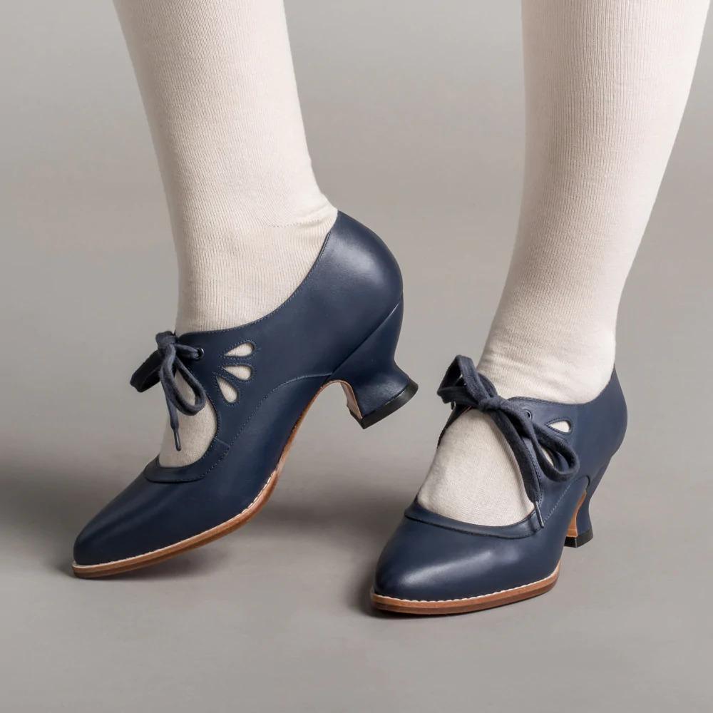 New Hollow Out High Heels Lace Up Plus Size Women's Casual Shoes