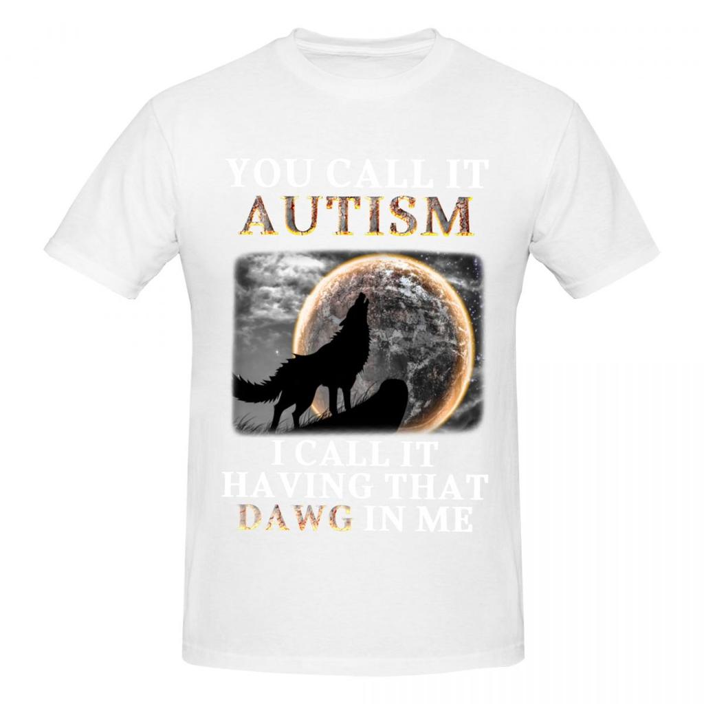 Maglietta Meme Unisex Lo Chiami Autismo Io Lo Chiamo Avere Quel Cane Dentro di Me Vintage Oversize Cotone Girocollo Manica Lunga Maglietta Unisex