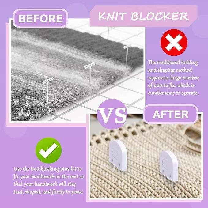 Home Knit Blocking Comb & Needle Organizer for Shawl, Sweater, and Scarf Shaping