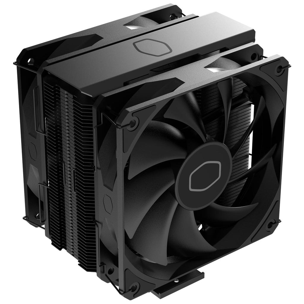Cooler Master Hyper 212 Black X Duo LGA1700, AM4, and AM5 Socket Compatible Single Tower, Dual Fan Air-Cooled CPU Cooler (RR-S4KK-25DN-R1, FN2039)
