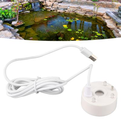 יוצר ערפל USB אורות LED צבעוניים 5V מרסס מזרקת קול לבריכה סלעיות דגים כיור