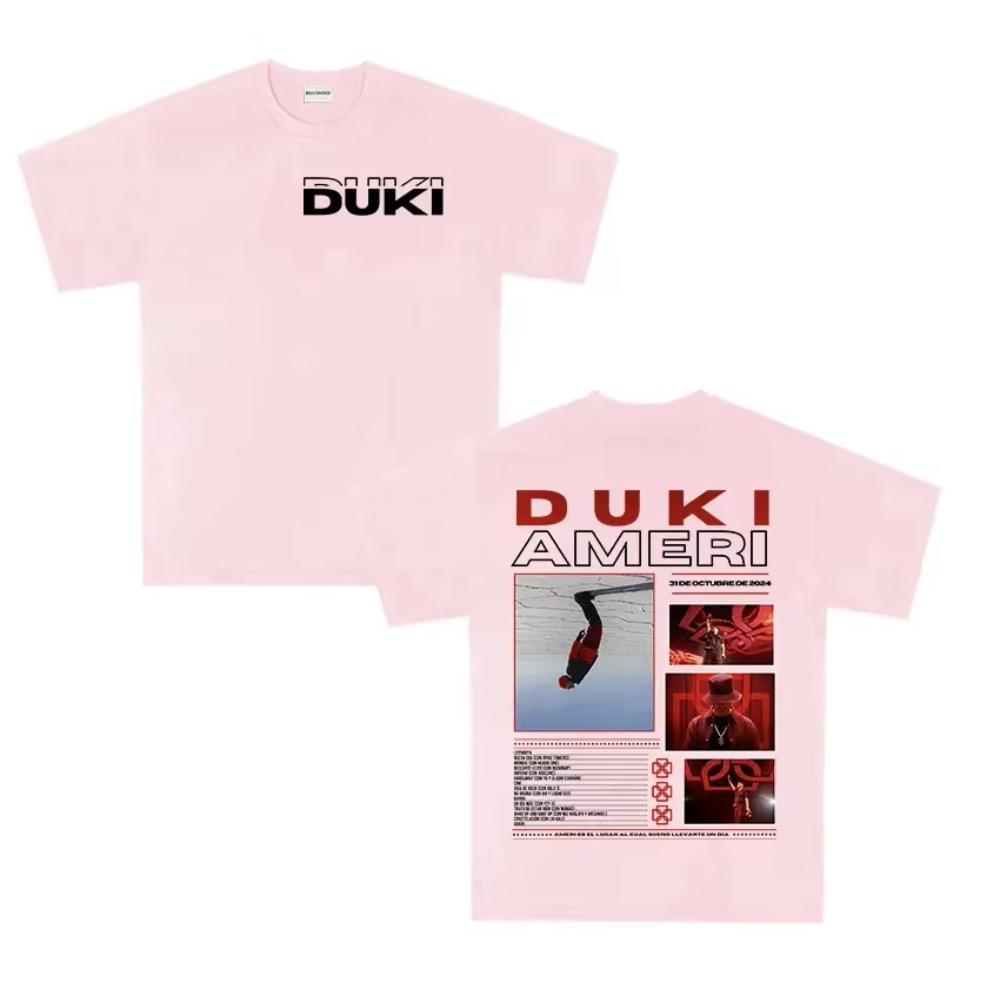 Rapper Duki Antes De Ameri 2025 new album T Shirts Men's Hip Hop punk gothic T-shirt Harajuku Oversized  Tshirt Streetwear