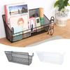 With Hook Bedside Hanging Basket Large Capacity Bedside Rack Durable Storage Basket