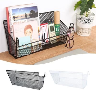 Portable Large Capacity Bedside Hanging Basket with Hook Strong Load-bearing Storage Basket Shelves Basket