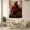Godzilla Monster Kingdom Unleashed Tapestry Background Cloth Wallmounted Background Cloth Work Of Art Wall Covering Decoration