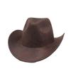 Spring And Autumn Crack Gentleman'S Hat Vintage Western Cowboy Top Hat Jazz Hat