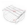 Baking Tray Skewers Air Fryer Stainless Steel Holder BBQ Rack Double Layer Grill Baking Tray Replacement Barbecue Kitchen Tools