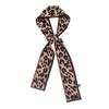 Korean Leopard Printed Skinny Scarf Women Soft Double Sided Neckerchief Hairband Lady Headband Bagscarf Female Neck Tie