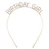 Metal Rhinestone Inlaid Headband Birthday Girl Hair Hoop Party Crown Supplies