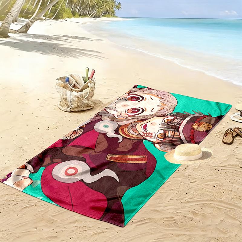 Toilet‑Bound Hanako‑kun2 Print Beach Towel, Large Soft Quick Dry Towel for Beach Camping Swimming