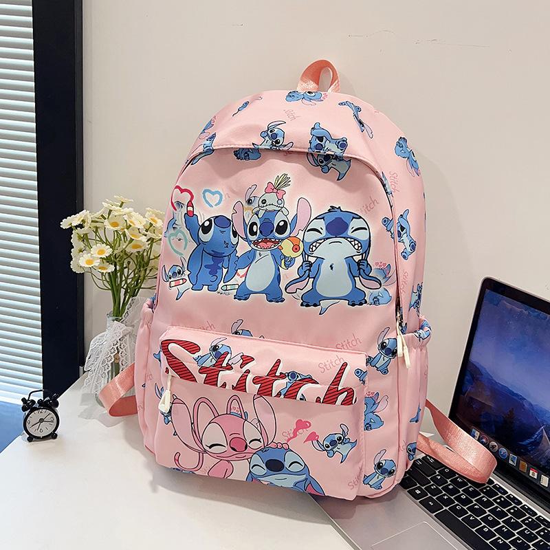 Disney Stitch Backpack Children's Primary School Medium Backpack Weight Loss Ultra Light Backpack