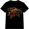 Eagle Head T Shirt Biker Rider Motorcycle Tattoo Bold Bird Graphic Black Tee