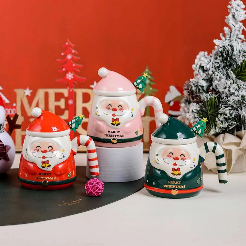 Creative Santa Claus mug gift box, Christmas gifts, ceramic cups, souvenirs, water cups, holiday presents New
