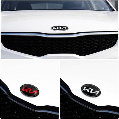 Car Front Hood Emblem Rear Trunk Badge Sticker For Sportage Ceed Sorento Cerato Optima Picanto Rio Soul K3 K5 Stonic Fitting