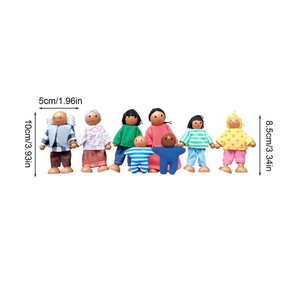 

Small People Figures Small Cute Doll House Family Dolls Doll House Dolls for Kid Boys Girls Children Kindergarten Birthday