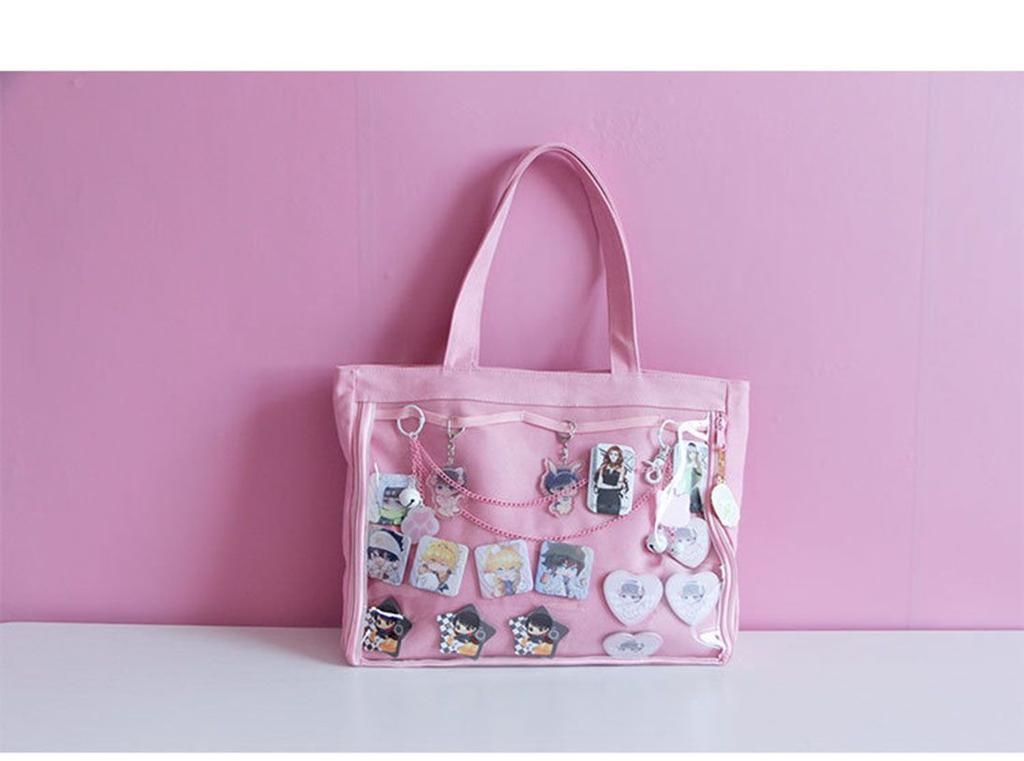 Elegant Japanese Sweet Lolita Harajuku Canvas Handbag For Cosplay Girls Jk Itabag