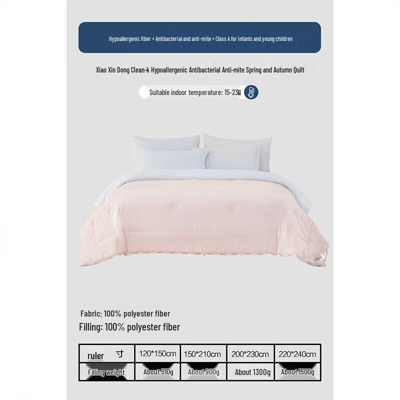 

Mercerized Home Textiles Class A Antibacterial Hypoallergenic Fiber Quilt