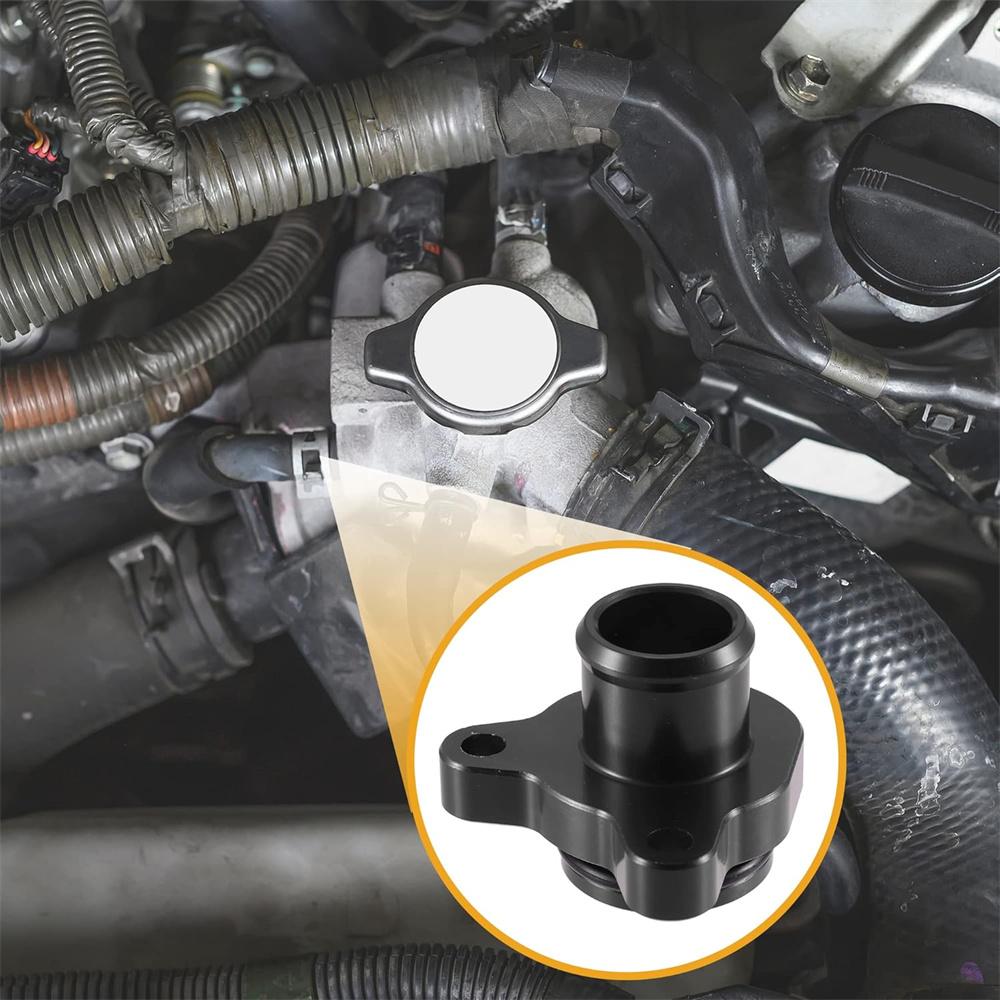 Billet Aluminium Kjølevæskeport Flenskobling m/ O-ring Klemme For BMW N54 N52 3.0L