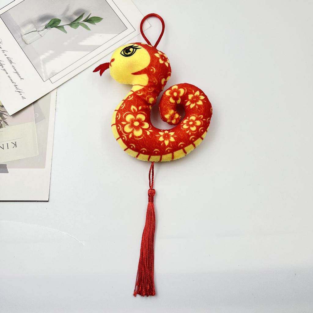 Little Snake Zodiac Year Plush Pendant: Festive Mascot & Gift
