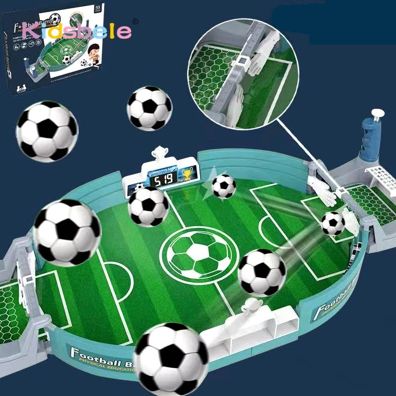 Tischfußballspiel für Kinder und Erwachsene, Mini-Fußball-Brettspiel mit Anzeigetafel, Familienspiel Indoor-Sportspielzeug Geschenk