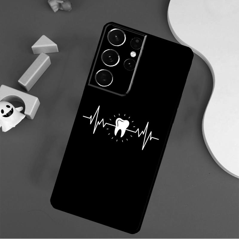 Dentist Dental Teeth Tooth Doctor Phone Case For Samsung Galaxy S25 Ultra S9 S10 S20 FE S21 S22 S23 S24 Plus S24 Ultra Cover