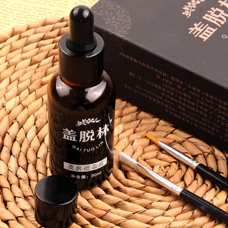 

30 мл витилиго лейкодерма маскирующая жидкость водостойкий консилер крем жидкий для женщин мужчин лицо обесцвеченная кожа пятна витилиго макияж