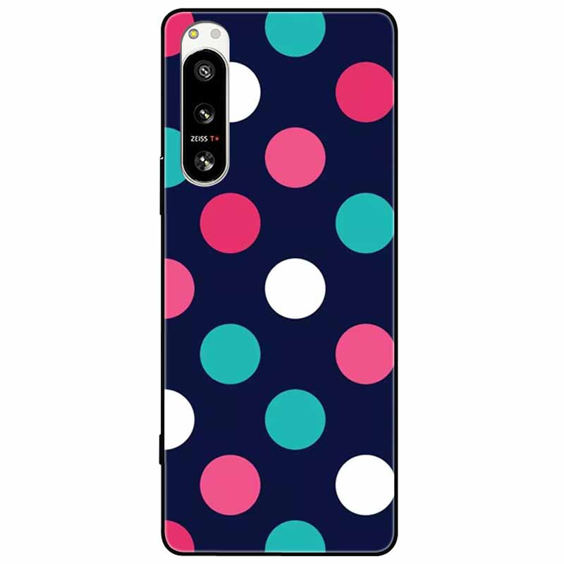 For Sony Xperia 5 IV / 10 IV Case 10IV Soft Black Silicone Forest Painted Phone Back Covers For Sony Xperia 1 IV Case TPU Coque